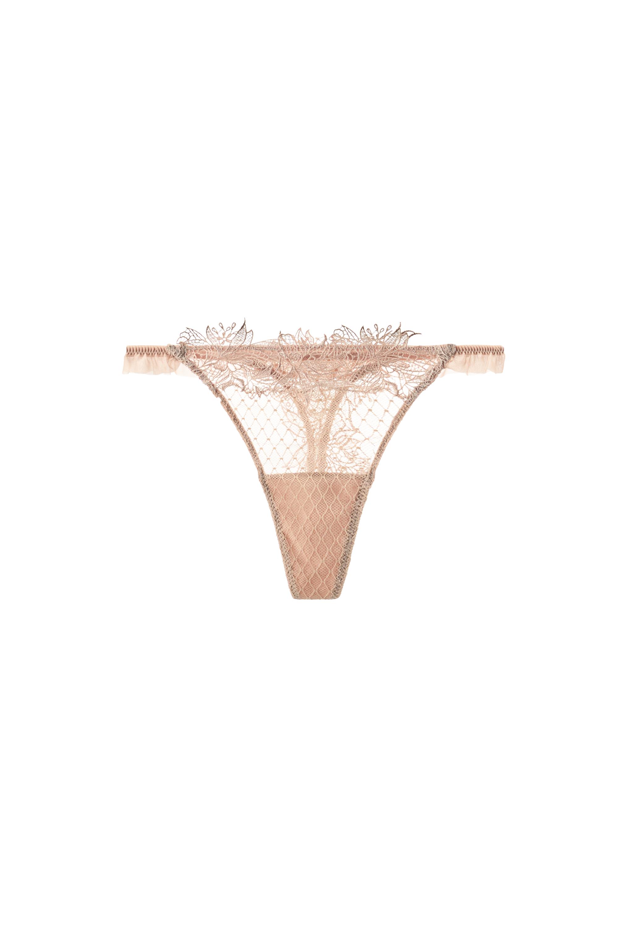 COMBINATION LACE THONG